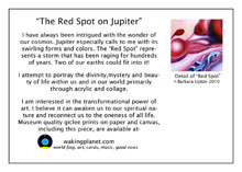 red spot on jupiter painting greeting card