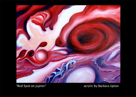 red spot on jupiter painting